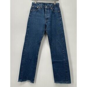 Levi’s 501 Button Fly Jeans Unisex 30x30 Medium Blue Wash Unisex streight leg